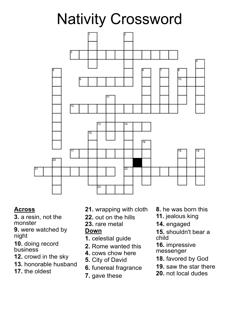 nativity crossword wordmint throughout christmas nativity crossword puzzle Nativity Crossword - Wordmint throughout Christmas Nativity Crossword Puzzle