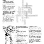 Nightmare Before Christmas Crossword   Wordmint Intended For Halloween Town Leader In The Nightmare Before Christmas Crossword