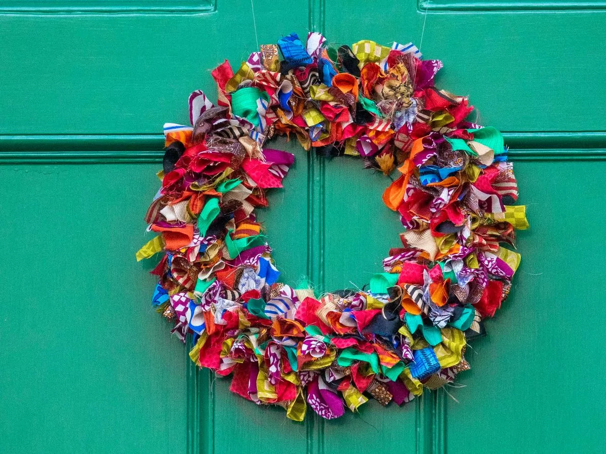 One Of Scotland&amp;#039;S Most Festive Streets Dressed Up With Amazing inside Christmas Wreath Material Crossword