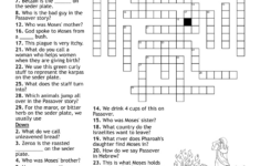 Passover Crossword – Wordmint pertaining to Easter or Passover But Not Christmas Crossword Clue