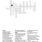 Pediatric Nurse Crossword   Wordmint Inside Nurse Born On Christmas Day Crossword