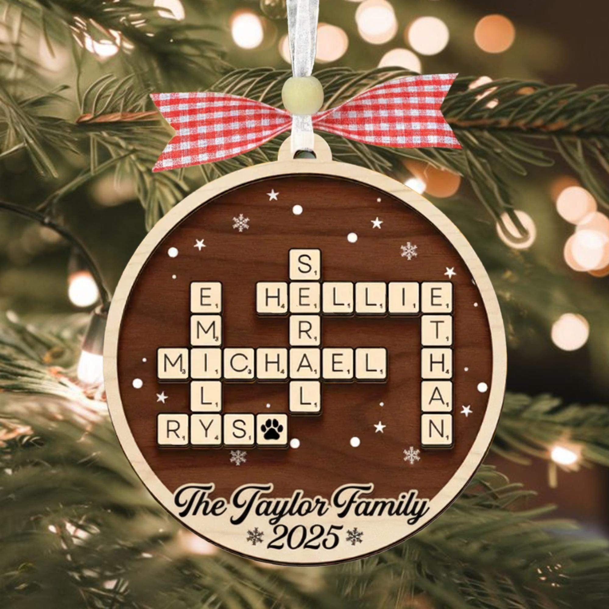 personalized family crossword christmas ornament 2025 custom name with regard to shiny christmas decoration crossword clue Personalized Family Crossword Christmas Ornament 2025, Custom Name with regard to Shiny Christmas Decoration Crossword Clue