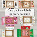 Printable Care Package Labels That Make Every Occasion Extra Within Yule Blank Christmas Dessert Crossword
