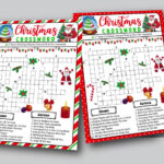 Printable Christmas Crossword Puzzle For Kids And Adults, Fun Christmas  Word Game For Holiday Party And Classrooms, Family Christmas Game Intended For It Might Get Decorated At Christmas Crossword
