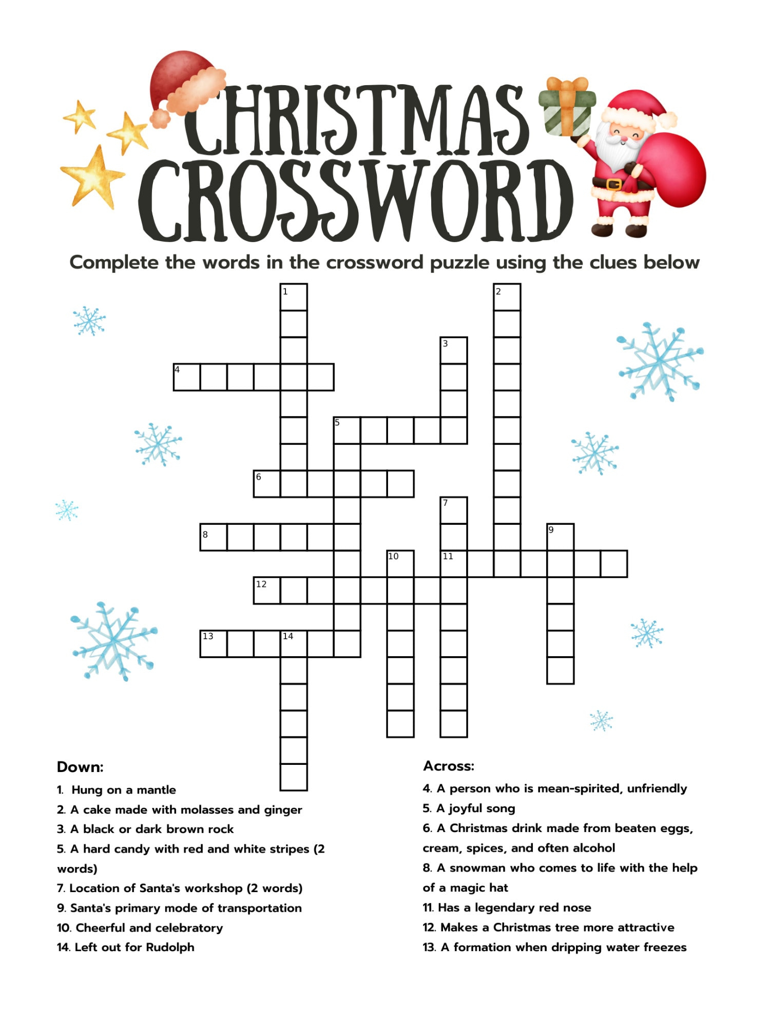 printable christmas crossword puzzle with answer key digital throughout christmas word crossword puzzle Printable Christmas Crossword Puzzle With Answer Key (Digital throughout Christmas Word Crossword Puzzle