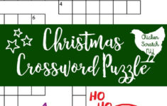 Printable Christmas Crossword Puzzle With Key in Christmas Wreath Material Crossword Puzzle