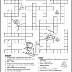 Printable Winter Crossword Puzzles For Kids   Tree Valley Academy In Free Printable Christmas Crossword Puzzle For Middle School
