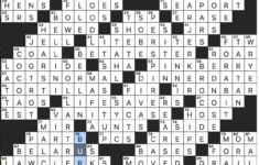 Rex Parker Does The Nyt Crossword Puzzle: Rhyming Toys With with regard to Felt in the Christmas Spirit Nyt Crossword