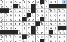 Rex Parker Does The Nyt Crossword Puzzle: Sierra Follower / Fri 12 with regard to Last Christmas Actress Michelle Crossword Clue 4 Letters