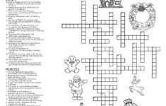 Santa'S Crossword Puzzle • Beeloo Printable Crafts And Activities intended for Christmas Tree Variety Crossword