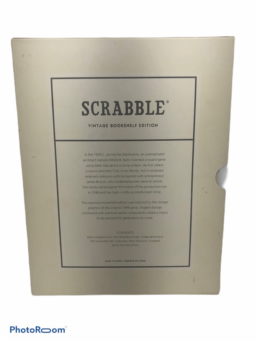 Scrabble A Crossword Game Vintage Bookshelf Edition 2016 Christmas inside Classic Christmas Gift Crossword