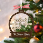 Scrabble Personalized Christmas Ornaments Grandkids Crossword Pertaining To Popular Christmas Ornament For One Crossword Clue