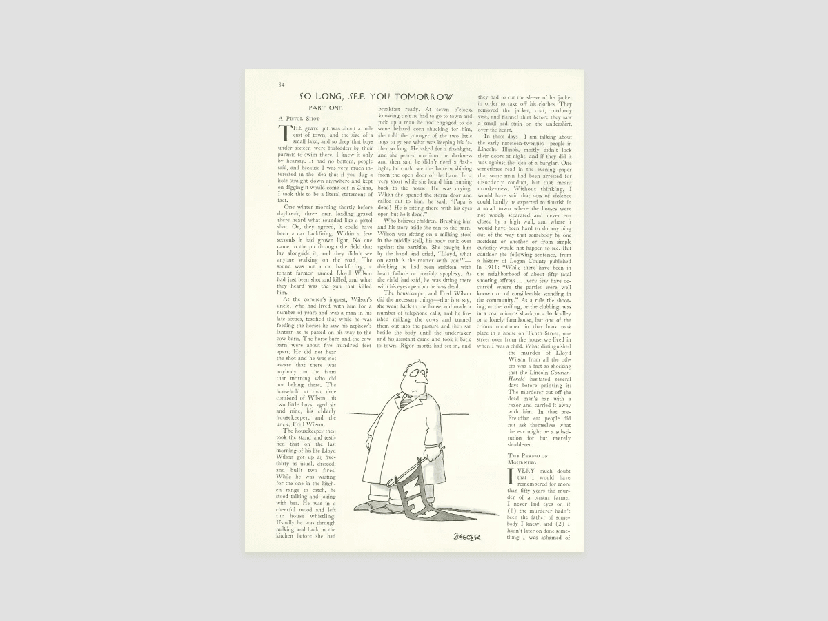 So Long, See You Tomorrow | The New Yorker within Christmas Song Milker Crossword