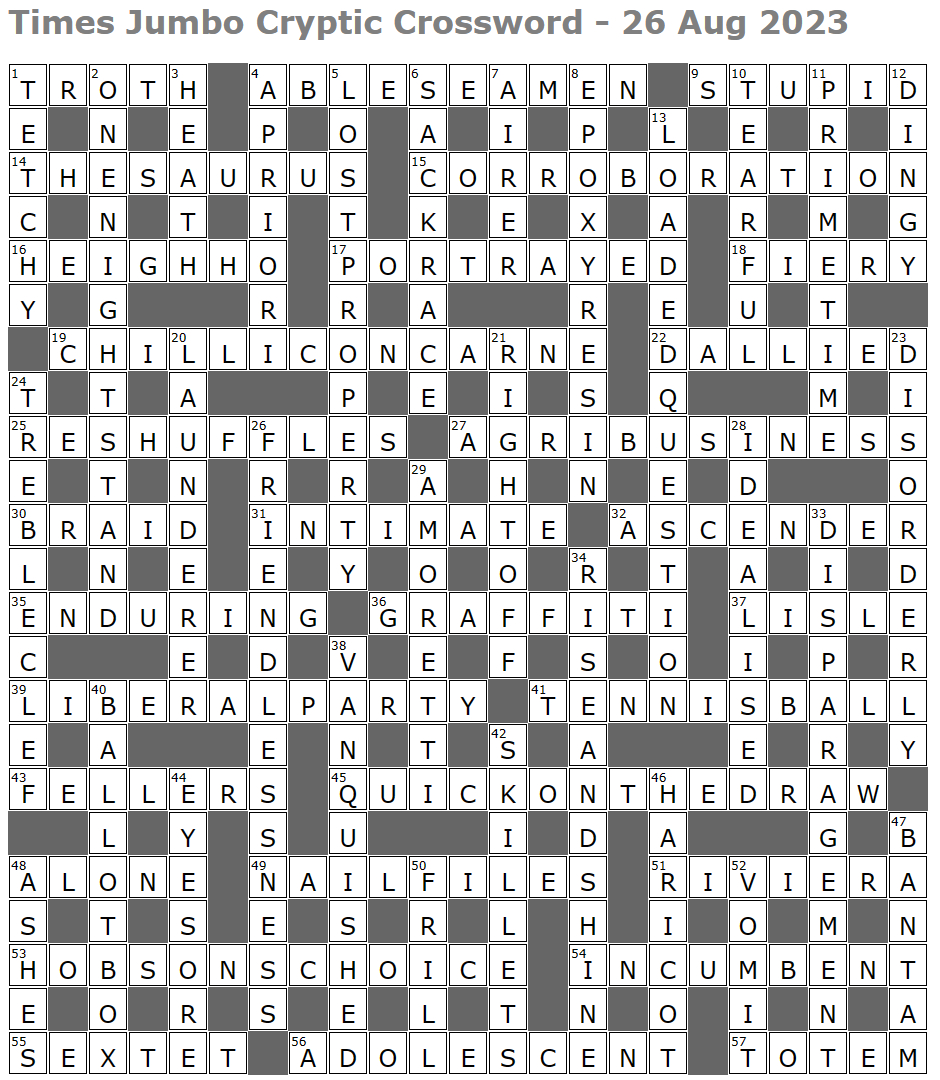 times jumbo crossword page 8 lucian polls web ramblings for bit of christmas morning detritus crossword Times Jumbo Crossword – Page 8 – Lucian Poll'S Web Ramblings for Bit Of Christmas Morning Detritus Crossword
