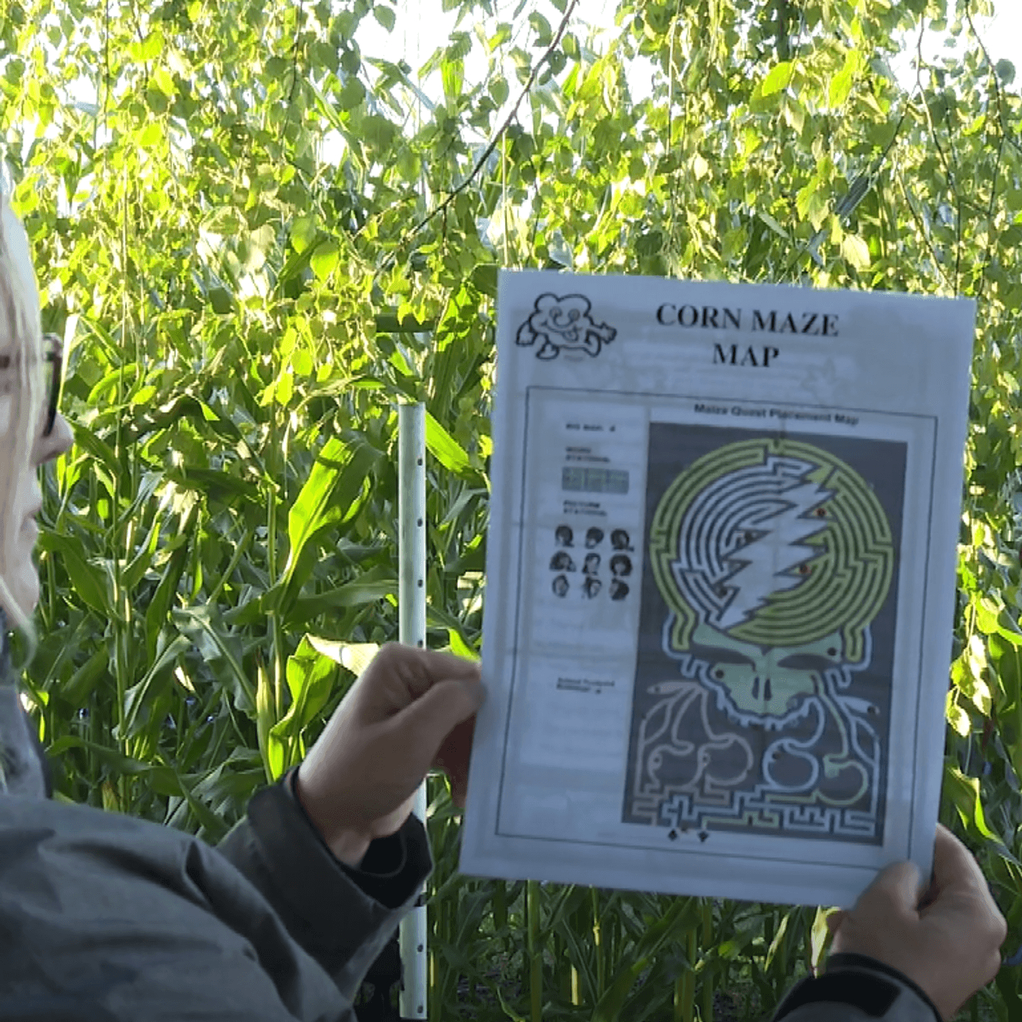 Traverse City&amp;#039;S Jacobs Farm Unveils Grateful Dead-Themed Corn Maze within Emmet Band Christmas Daily Themed Crossword