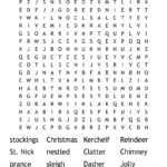 Twas The Night Before Christmas Word Search   Wordmint Intended For Twas The Night Before Christmas Crossword Puzzle