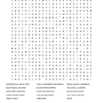 Twelve Days Of Christmas Crossword   Wordmint Pertaining To Pre Christmas Period Crossword Clue