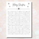 Voucher For Christmas Christmas Puzzle Personalizable Voucher Christmas  Gift Printable Pdf Puzzle Crossword Puzzle Diy Template With Hiding The Christmas Tradition In Norway Crossword