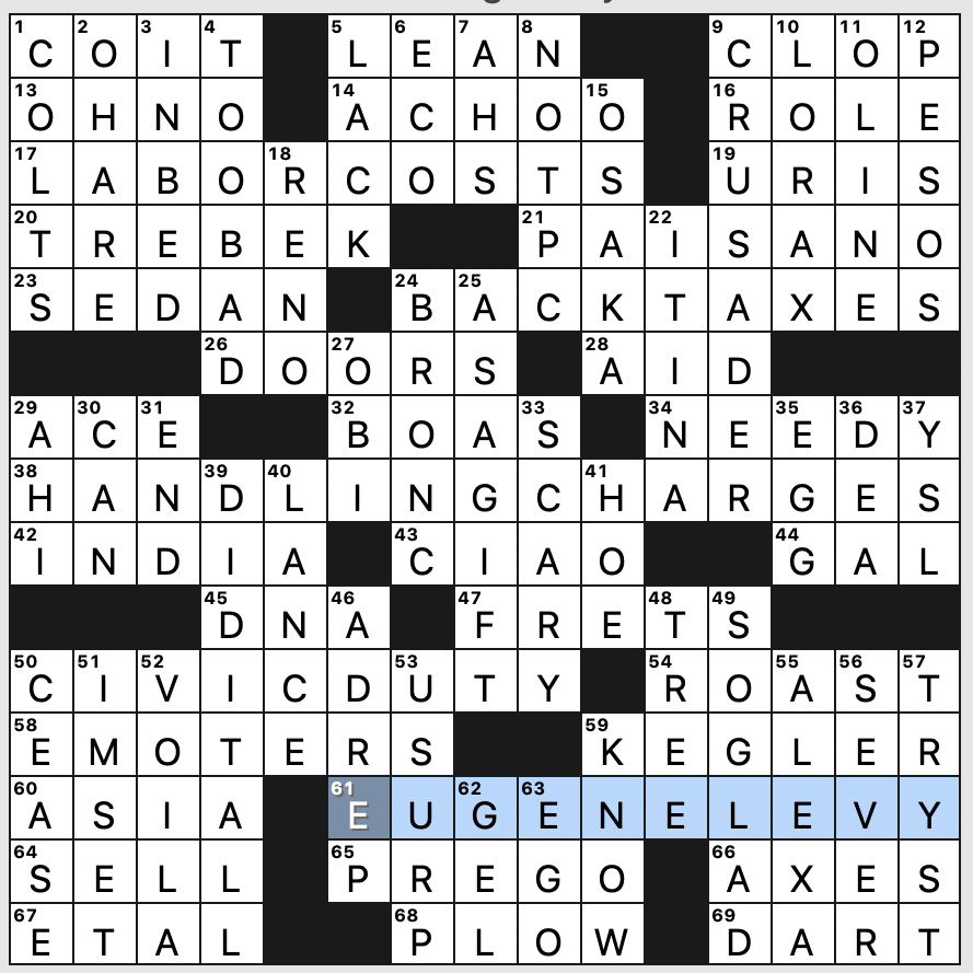 Wednesday, December 22, 2021 | Diary Of A Crossword Fiend throughout Felt In The Christmas Spirit Crossword