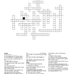 Winter Holiday Crossword Puzzle   Wordmint With Regard To Christmas Holiday Crossword Puzzle