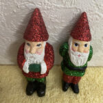 Wooden Carvings Christmas, Santa Clause, Elves | Ebay Inside Carved Figurine Popular Around Christmas Crossword